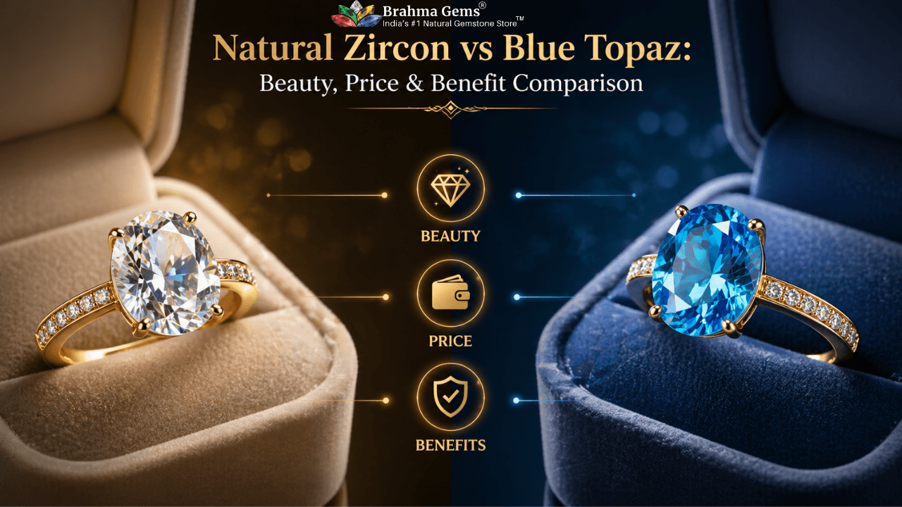 Natural Zircon vs Blue Topaz: Beauty, Price & Benefit Comparison