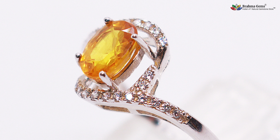 natural yellow sapphire