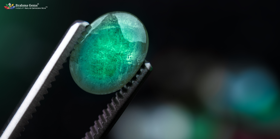 natural green emerald gemstone