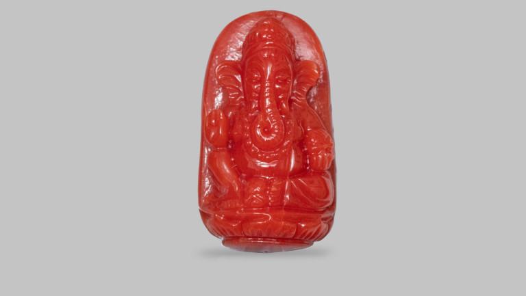 JAPANESE GANESH RED CORAL(MOONGA) CARATS Brahma Gems