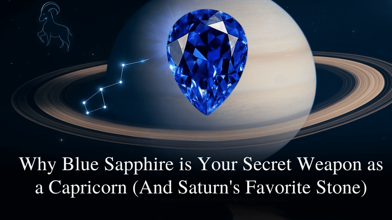 Why Blue Sapphire is Your Secret Weapon as a Capricorn (And Saturn's Favorite Stone) ?