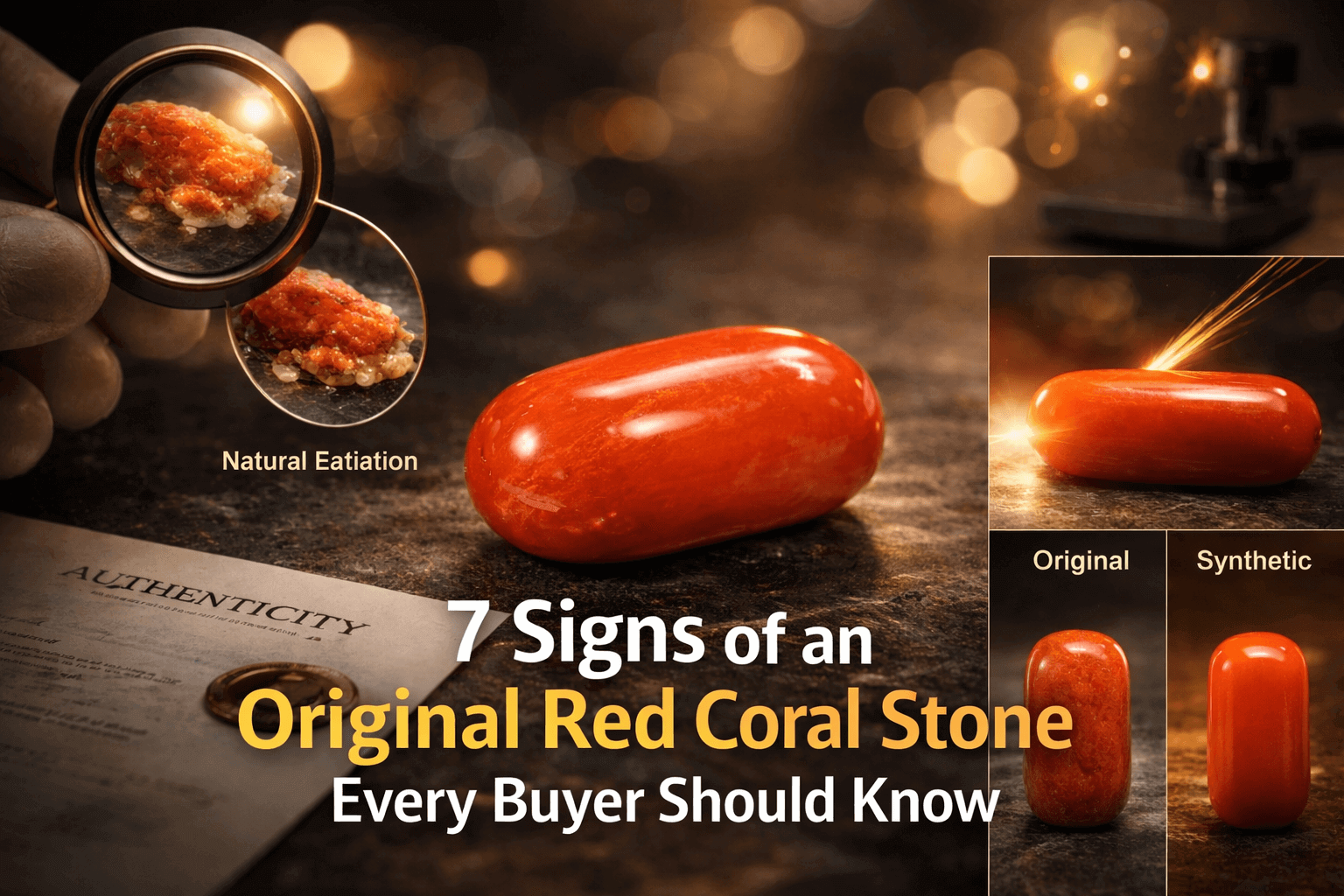 7 Signs of an Original Red Coral Stone Every Buyer Should Know